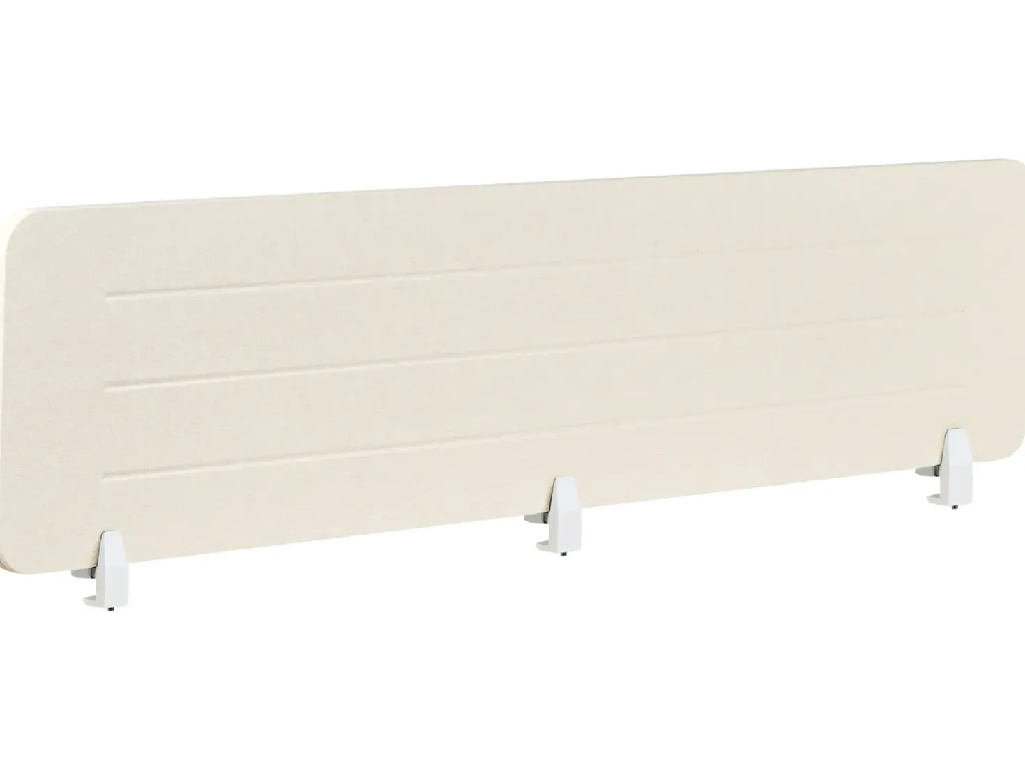 Divisorio da scrivania ZIGGY 180 x 40 cm Beige chiaro