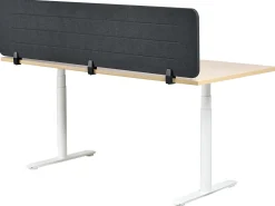 Divisorio da scrivania ZIGGY 180 x 40 cm Grigio scuro