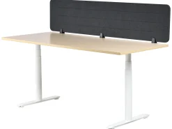 Divisorio da scrivania ZIGGY 180 x 40 cm Grigio scuro