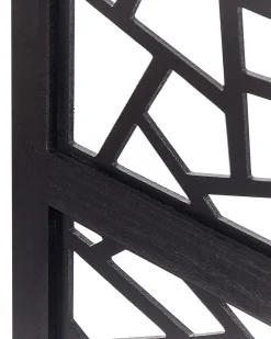 Divisorio per ambienti a 4 pannelli PIANLARGO Nero 163 cm 170 cm
