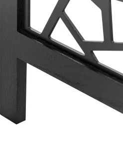 Divisorio per ambienti a 4 pannelli PIANLARGO Nero 163 cm 170 cm