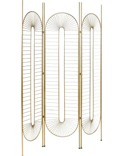 Divisorio per ambienti a 3 pannelli NOALE Oro 135 cm 170 cm