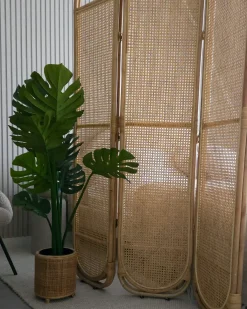 Divisorio per ambienti a 3 pannelli CORTONA Marrone chiaro 118 cm 180 cm