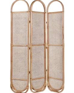 Divisorio per ambienti a 3 pannelli CORTONA Marrone chiaro 118 cm 180 cm