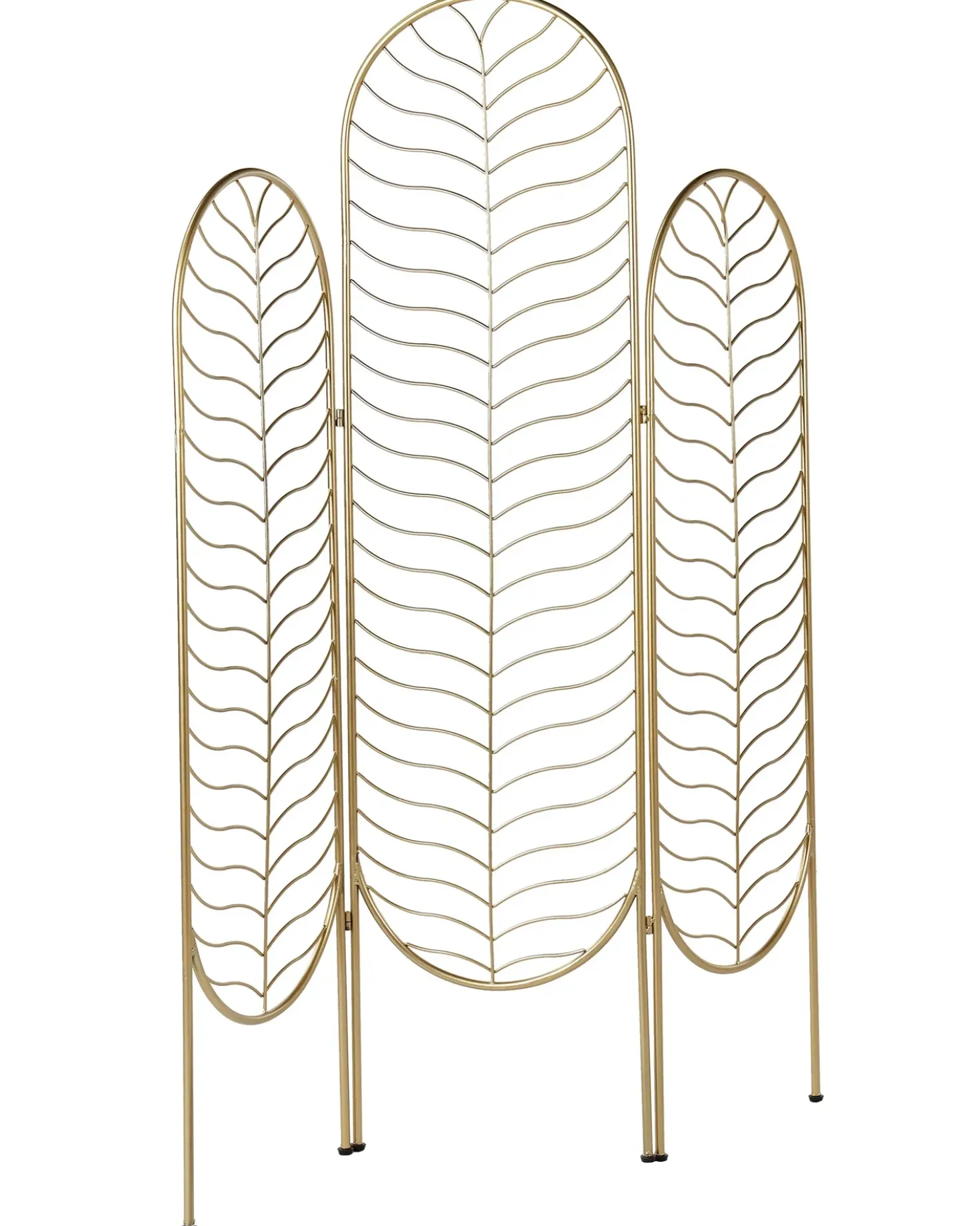 Divisorio per ambienti a 3 pannelli PESCIA Oro 120 cm 160 cm