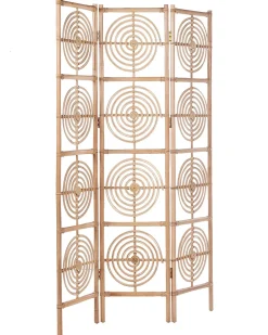 Divisorio per ambienti a 3 pannelli ALTAMURA Marrone chiaro 117 cm 180 cm