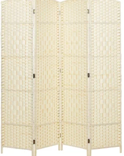 Divisorio per ambienti a 4 pannelli LAPPAGO Beige chiaro 163 cm 170 cm