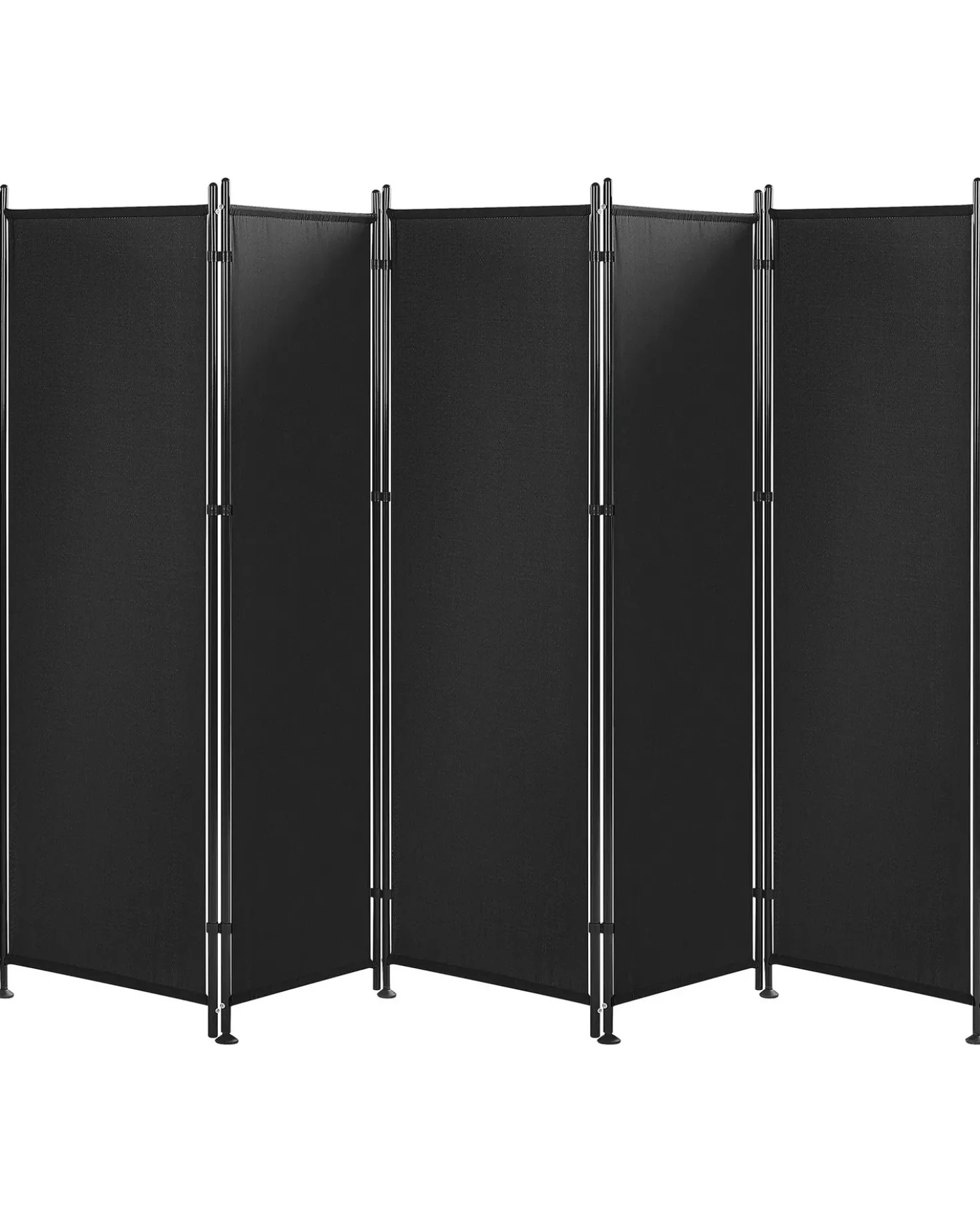 Divisorio per ambienti a 5 pannelli NARNI Nero 270 cm 170 cm