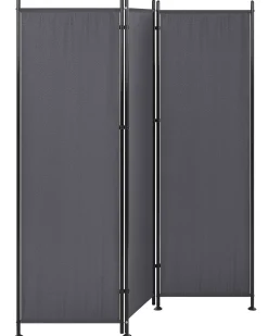 Divisorio per ambienti a 3 pannelli NARNI Grigio 160 cm 170 cm