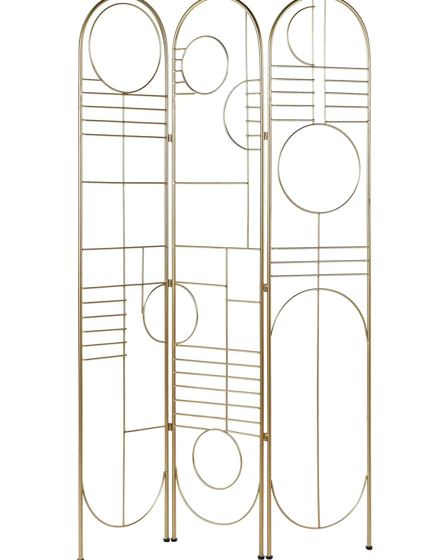 Divisorio per ambienti a 3 pannelli TURANIA Oro 100 cm 170 cm