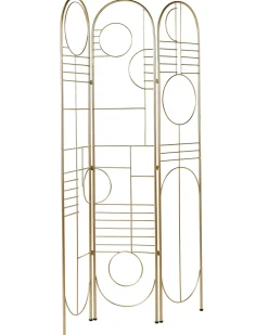Divisorio per ambienti a 3 pannelli TURANIA Oro 100 cm 170 cm