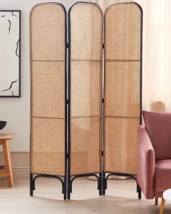 Divisorio per ambienti a 3 pannelli POTENZA Marrone chiaro 105 cm 180 cm