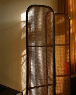 Divisorio per ambienti a 3 pannelli POTENZA Marrone chiaro 105 cm 180 cm