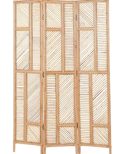 Divisorio per ambienti a 3 pannelli LAMEZIA Marrone chiaro 117 cm 180 cm