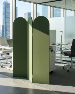 Divisorio per ufficio SLIMMY 120 x 160 cm Verde