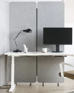 Divisorio per ufficio STANDI 184 x 184 cm Grigio chiaro