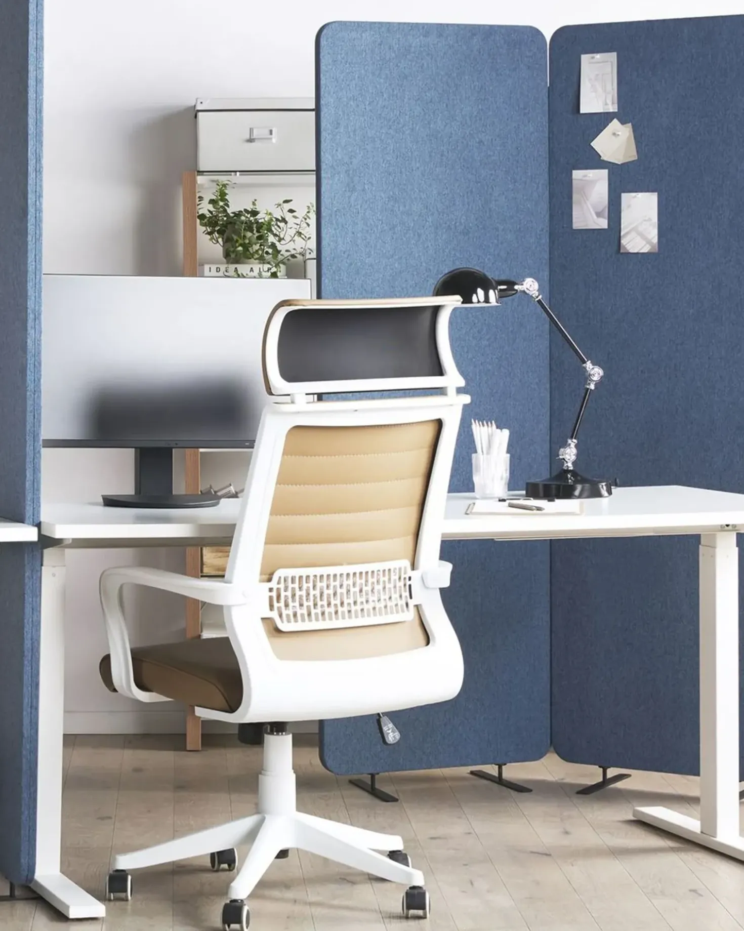 Divisorio per ufficio STANDI 184 x 184 cm Blu
