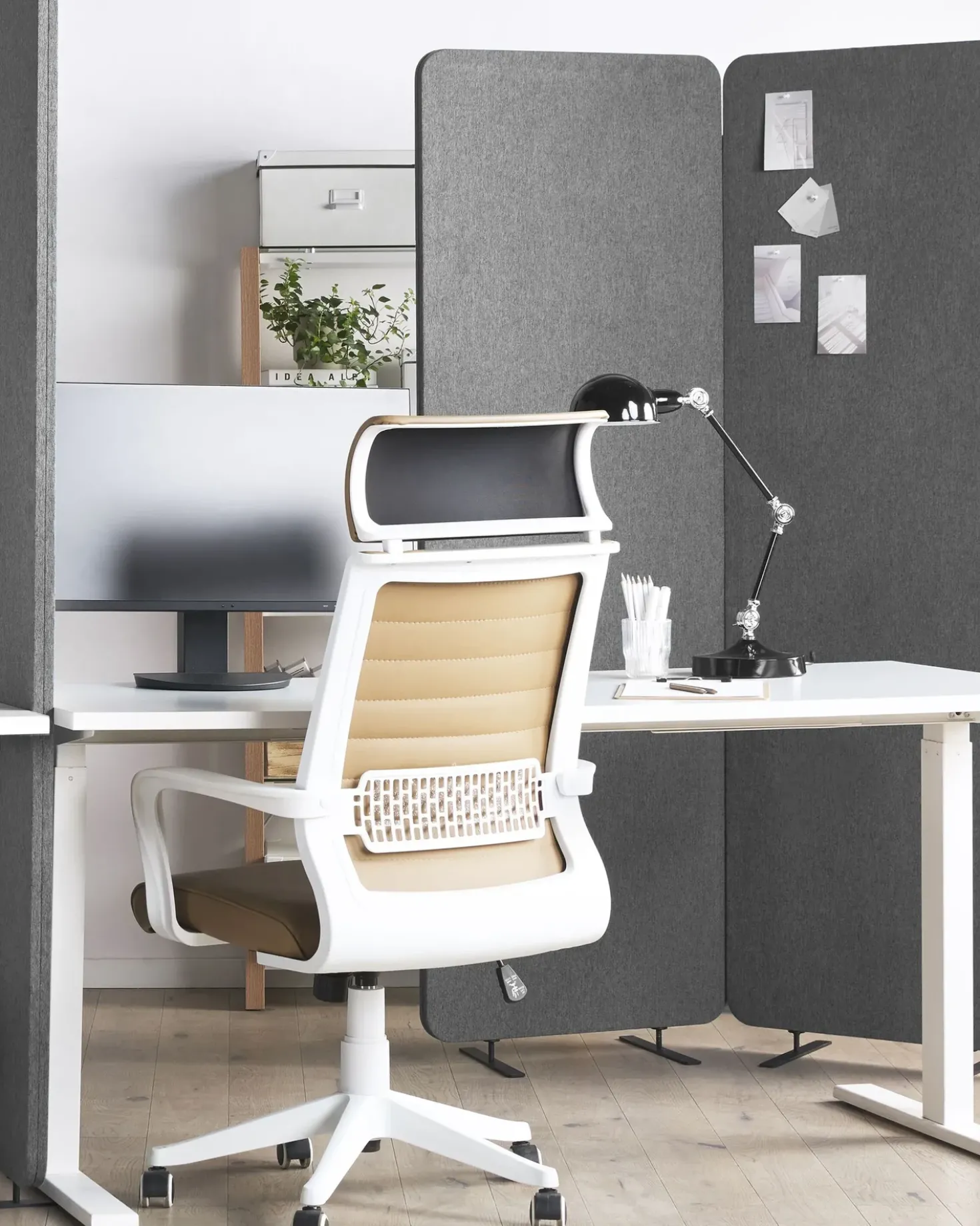 Divisorio per ufficio STANDI 184 x 184 cm Grigio
