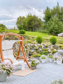 Dondolo da giardino APRILIA Legno di larice Marrone