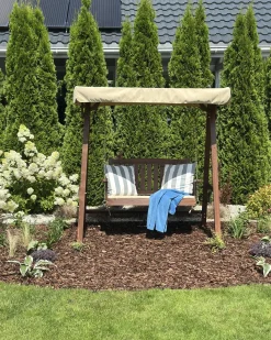 Dondolo da giardino CAVIOLA Legno di abete Marrone scuro