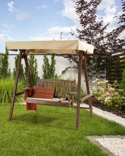 Dondolo da giardino CAVIOLA Legno di abete Marrone scuro