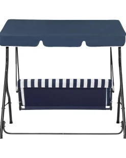 Dondolo da giardino CHAPLIN Metallo Blu scuro