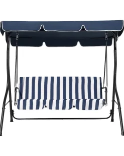 Dondolo da giardino CHAPLIN Metallo Blu scuro