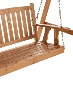 Dondolo da giardino FIBBIALLA Legno di abete Marrone