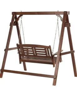 Dondolo da giardino NERITO Legno di abete Marrone scuro