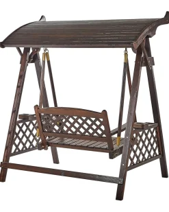 Dondolo da giardino SENARICA Legno di abete Marrone scuro