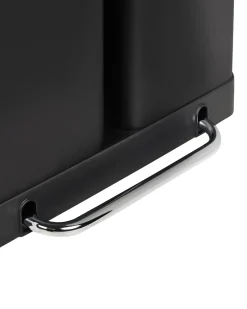 Doppio cestino per i rifiuti 60 L ECOSORT Metallo Nero