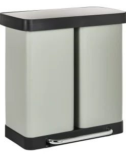 Doppio cestino per i rifiuti 60 L ECOSORT Metallo Verde chiaro