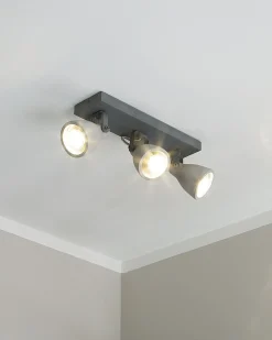 Faretto a 3 luci MISTAGO Regolabile Cemento Grigio