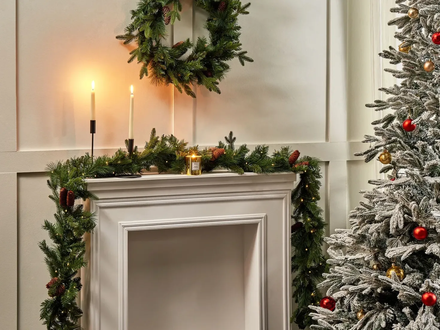 Festone di Natale LED KAMERUN 270 cm Verde