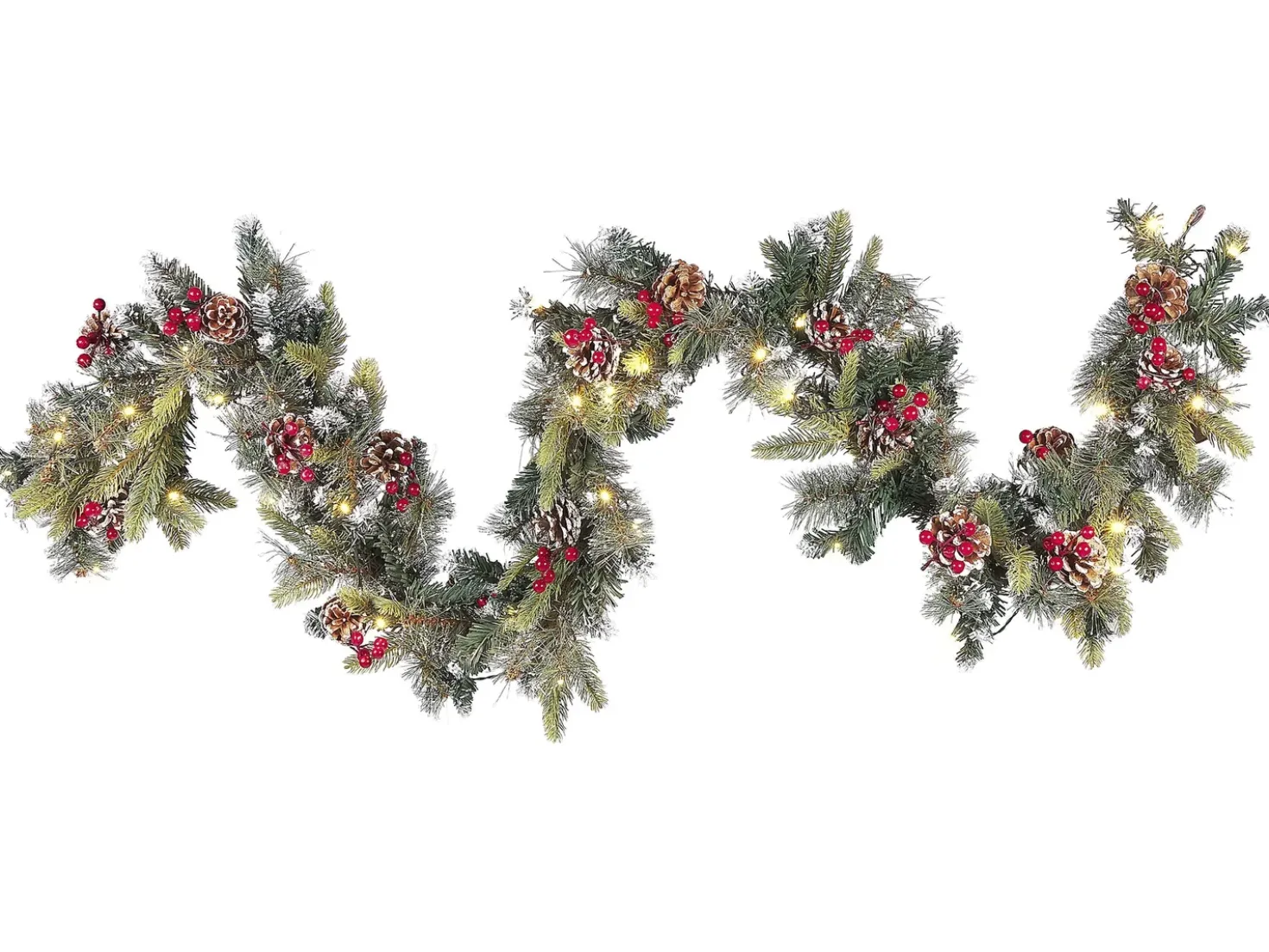 Festone di Natale LED PAIMIO 180 cm Verde