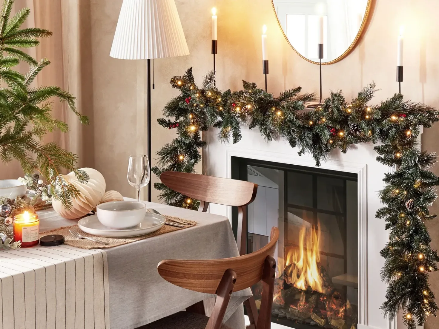 Festone di Natale LED WAPTA 270 cm Verde