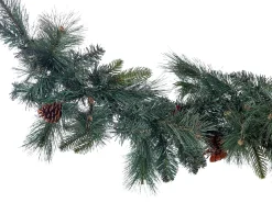 Festone di Natale LED WHITEHORN 180 cm Verde scuro
