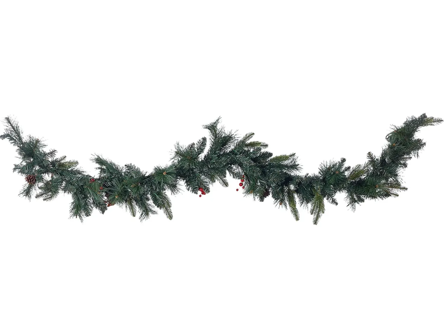 Festone di Natale LED WHITEHORN 180 cm Verde scuro