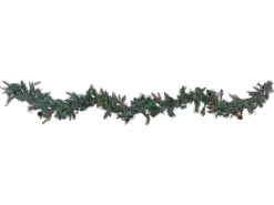 Festone di Natale LED WHITEHORN 270 cm Verde scuro