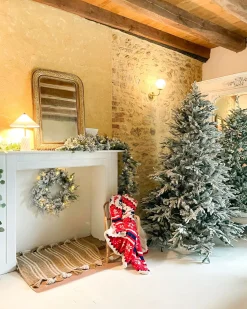 Festone natalizio innevato LED WHITEHORN 180 cm Bianco