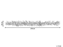 Festone natalizio innevato LED SUNDO 270 cm Bianco