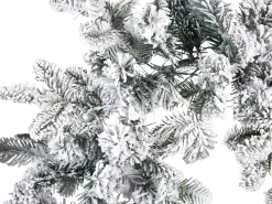 Festone natalizio innevato LED SUNDO 270 cm Bianco