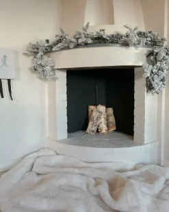 Festone natalizio innevato LED SUNDO 270 cm Bianco