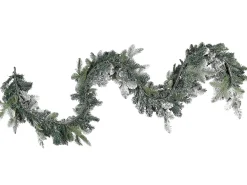 Festone natalizio innevato LED SUNDO 270 cm Bianco