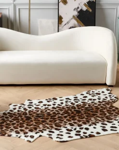 Finta pelle di mucca BOGONG Marrone/Bianco 130 x 170 cm