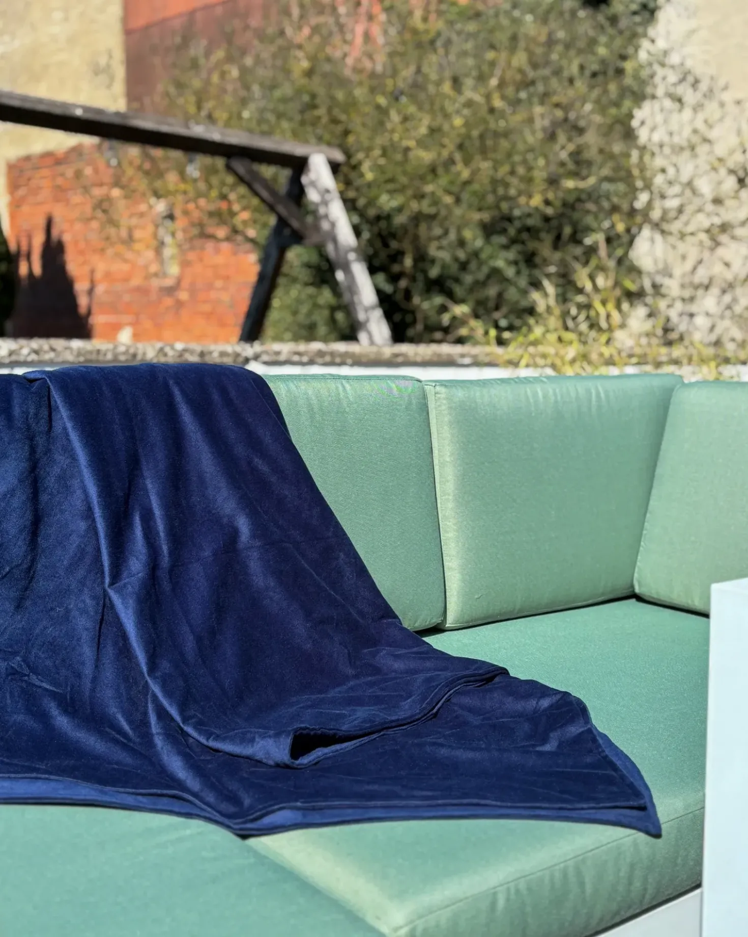 Fodera per coperta ponderata 1000 RHEA 135 x 200 cm Blu marino