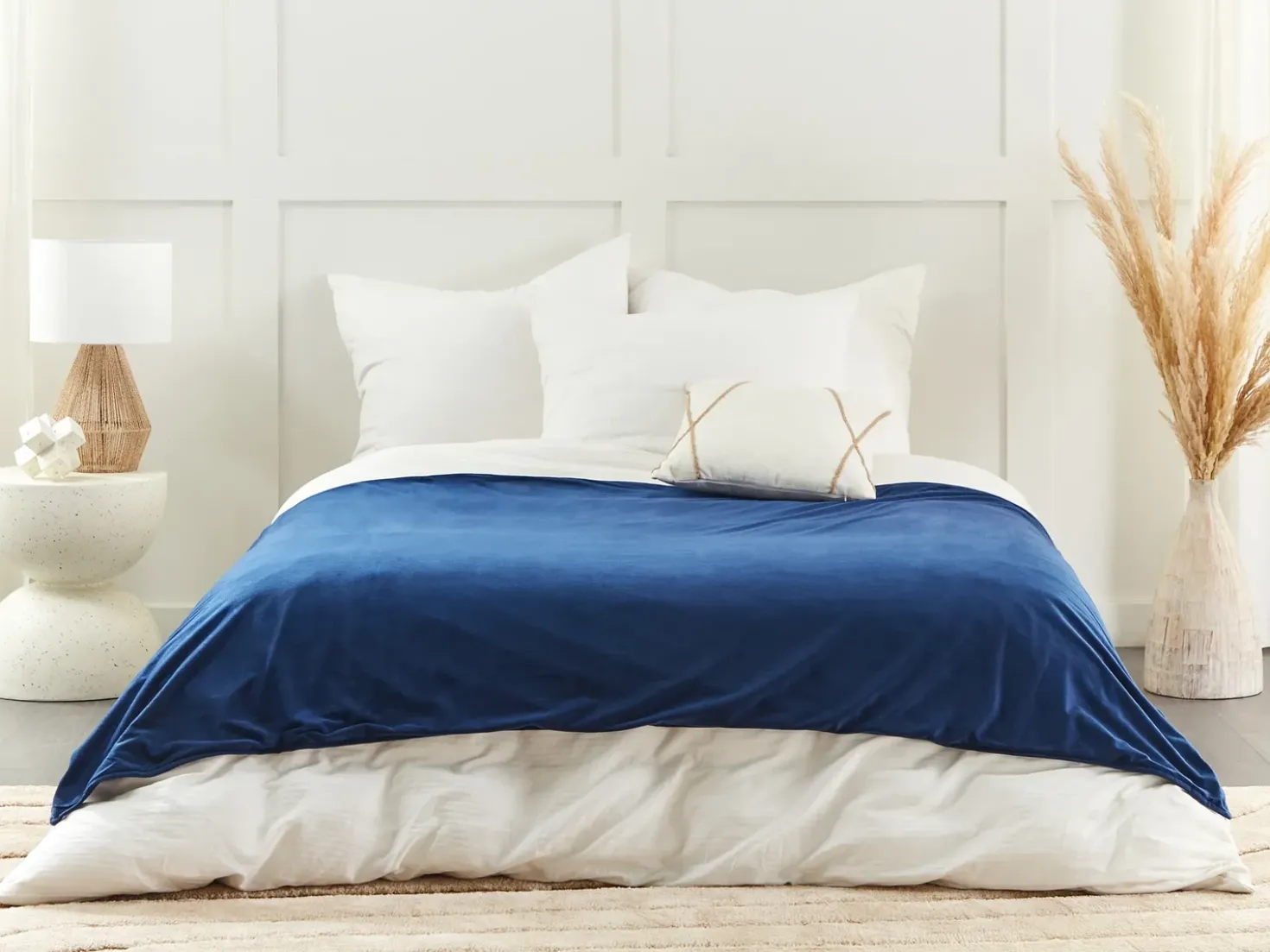 Fodera per coperta ponderata 1000 RHEA 135 x 200 cm Blu marino