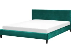 Fodera per struttura letto Velluto FITOU 180 x 200 cm Verde smeraldo