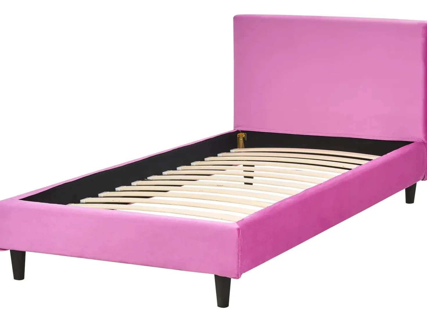 Fodera per struttura letto Velluto FITOU 90 x 200 cm Fucsia