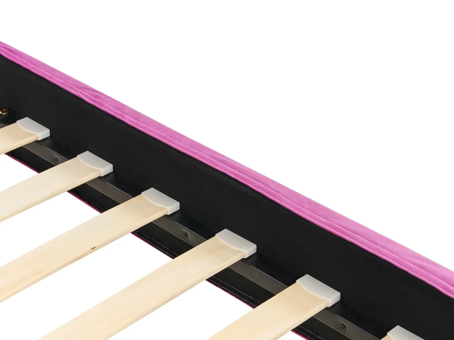 Fodera per struttura letto Velluto FITOU 90 x 200 cm Fucsia
